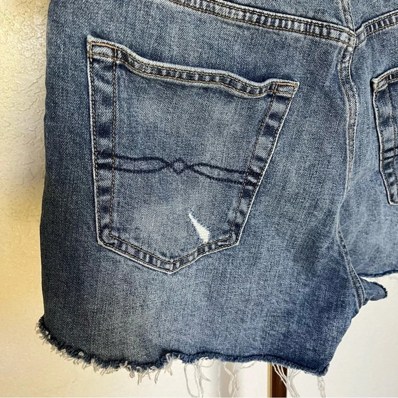 LUCKY BRAND ~ Cutoff Distressed Lucky Pins Short Size 10 High Rise - Picture 13 of 14